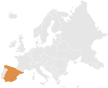 Mapa Espana Naranja