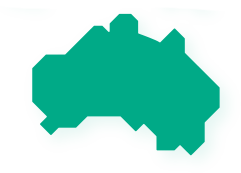 Mapa Australia Verde